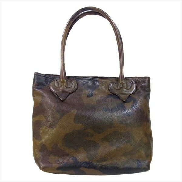 CHROME HEARTS クロムハーツ（原本無） FS TOTE タンクカモ 迷彩 レザー トート バッグ ブラウン系【中古】