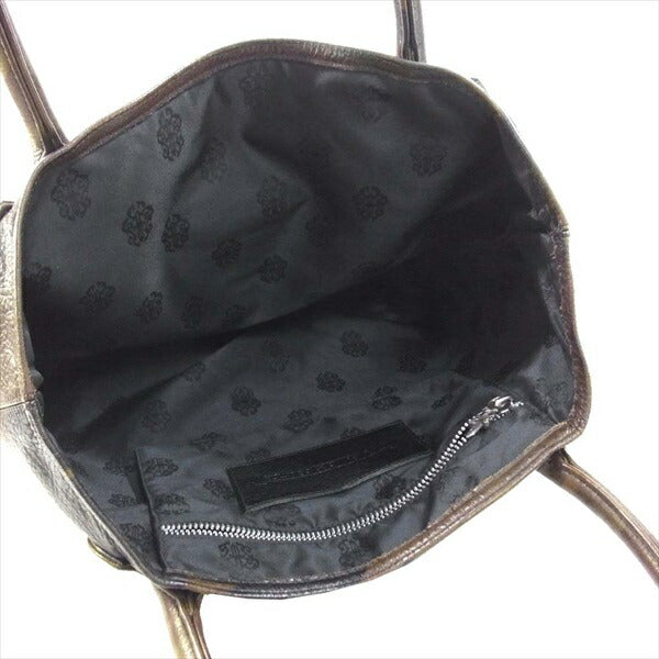 CHROME HEARTS クロムハーツ（原本無） FS TOTE タンクカモ 迷彩 レザー トート バッグ ブラウン系【中古】