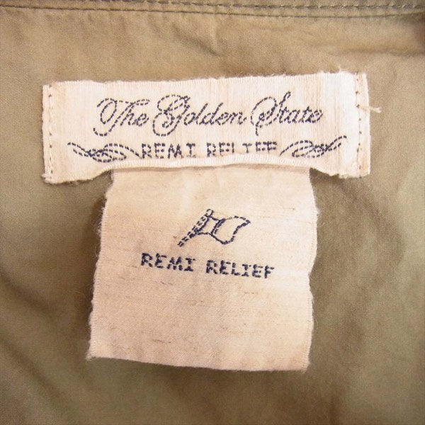 REMI RELIEF レミレリーフ 128390 ドッキング ミリタリー コート カーキ(オリーブグリーン)系 カーキ(オリーブグリーン)系 S【中古】