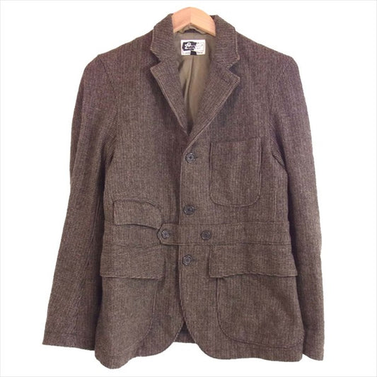 Engineered Garments エンジニアードガーメンツ 3B ウール サファリ ジャケット ブラウン系 XS【中古】