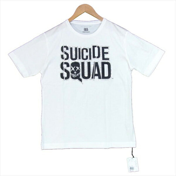 ESTNATION エストネーション スーサイドスクワッド ラインストーン Tシャツ 白系 白系 L【新古品】【未使用】【中古】