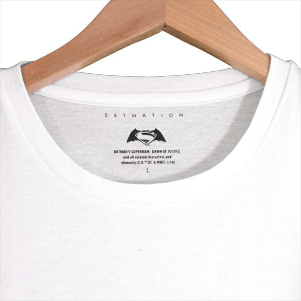 ESTNATION エストネーション バットマン ラインストーン Tシャツ 白系 白系 L【新古品】【未使用】【中古】