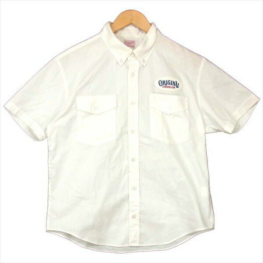 TENDERLOIN テンダーロイン T-WORK SHT ワッペン ワーク コットン 半袖シャツ ホワイト系 ホワイト系 S【中古】