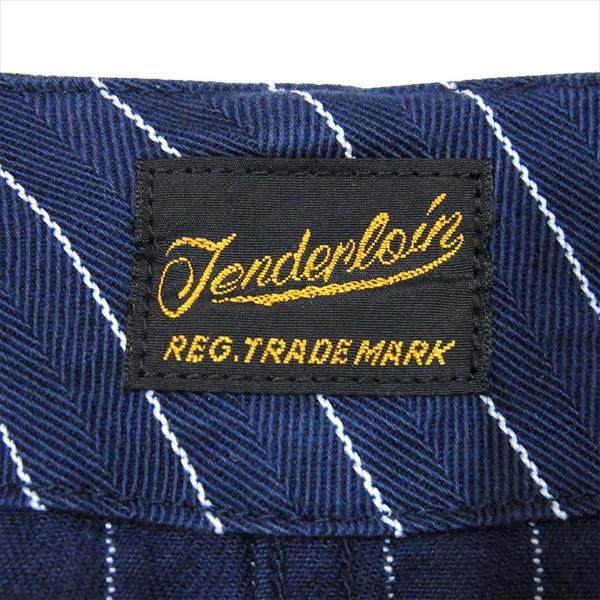 TENDERLOIN テンダーロイン T-ENGINEER VEST エンジニア ストライプベスト ベスト ジレ ネイビー系 ネイビー系 S【中古】
