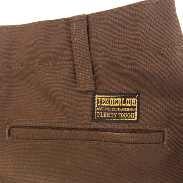 TENDERLOIN テンダーロイン T/C ツイル ワークパンツ メンズ 日本製 パンツ ブラウン系 ブラウン系 S【中古】
