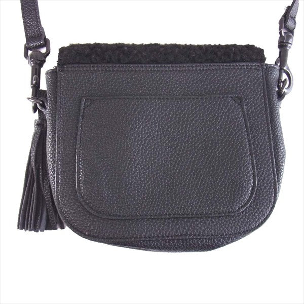 WOOLRICH ウールリッチ WWBAG0164 フリース切替 ミニ ショルダー バッグ ショルダーバッグ 黒系【中古】