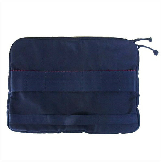 BRIEFING ブリーフィング ビームスプラス BEAMS PLUS 別注 2WAY DOCUMENT リバーシブル ケース USA製 バッグ ネイビー系【中古】