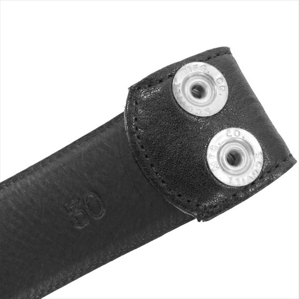 CHROME HEARTS クロムハーツ（原本無） レザーストラップ バックル無し ベルト ブラック系 30【中古】