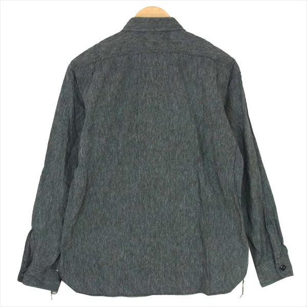 SUGAR CANE シュガーケーン SC27848 コットンコバート ハーフジップ プルオーバー 長袖シャツ グレー系 S【中古】