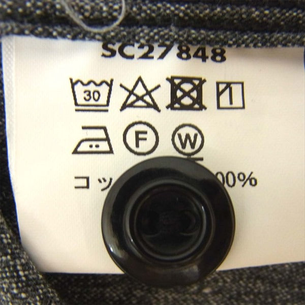 SUGAR CANE シュガーケーン SC27848 コットンコバート ハーフジップ プルオーバー 長袖シャツ グレー系 S【中古】