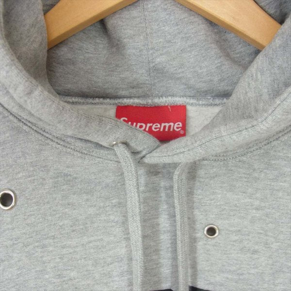 Supreme シュプリーム 20SS Eyelet Hooded Sweatshirt アイレット プルオーバー パーカー グレー系 S【美品】【中古】