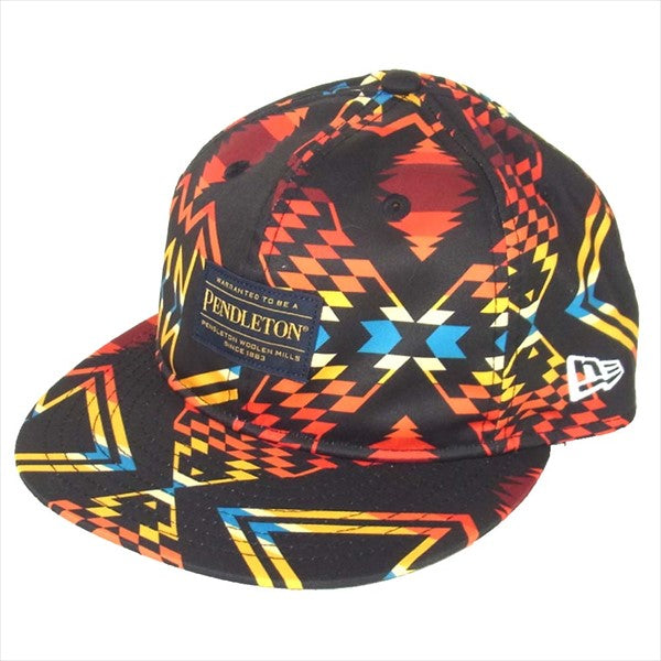 NEW ERA ニューエラ × ペンドルトン PENDLETON 59FIFTY 6パネル キャップ ブラック系 7 3/8【美品】【中古】