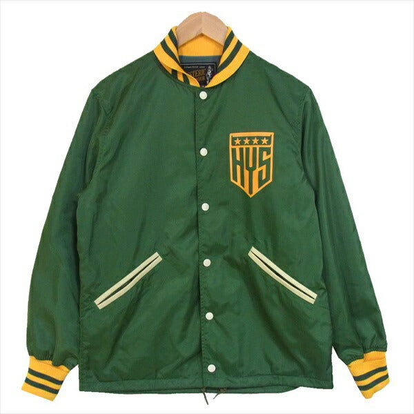 HYSTERIC GLAMOUR ヒステリックグラマー 02173AB02 17AW HYS LOGO PT コーチ ジャケット グリーン系 S【美品】【中古】