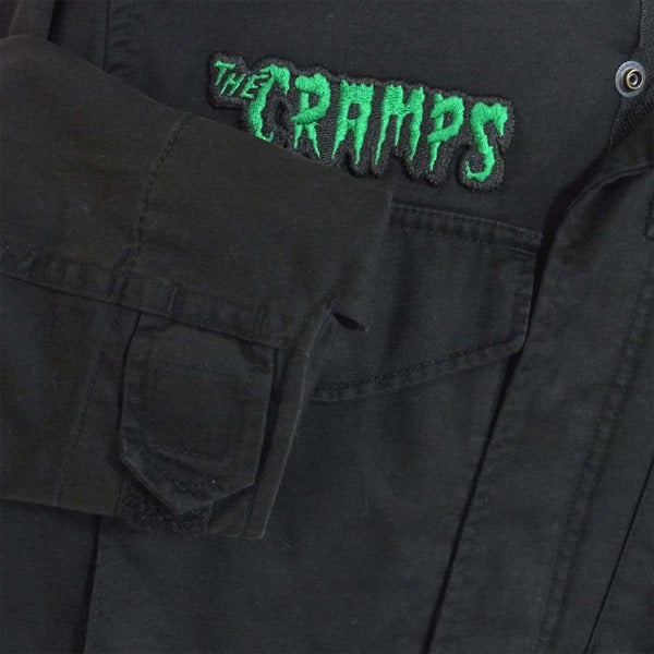 HYSTERIC GLAMOUR ヒステリックグラマー 0263AB10 16AW CRAMPS WHAT’S BEHIND THE MASK 刺繍 ジャケット 黒系 S【中古】