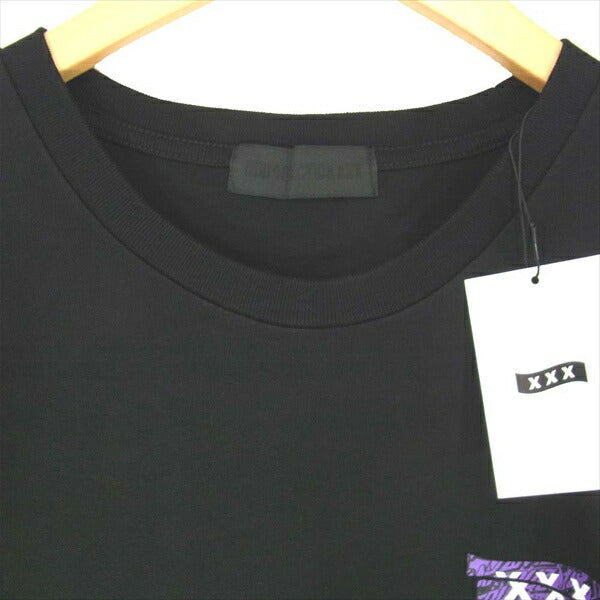 ゴッド セレクション GX-A20-SCST-03 SANTA CRUZ サンタクルーズ ロゴプリント Tシャツ 黒系 黒系 L【新古品】【未使用】【中古】