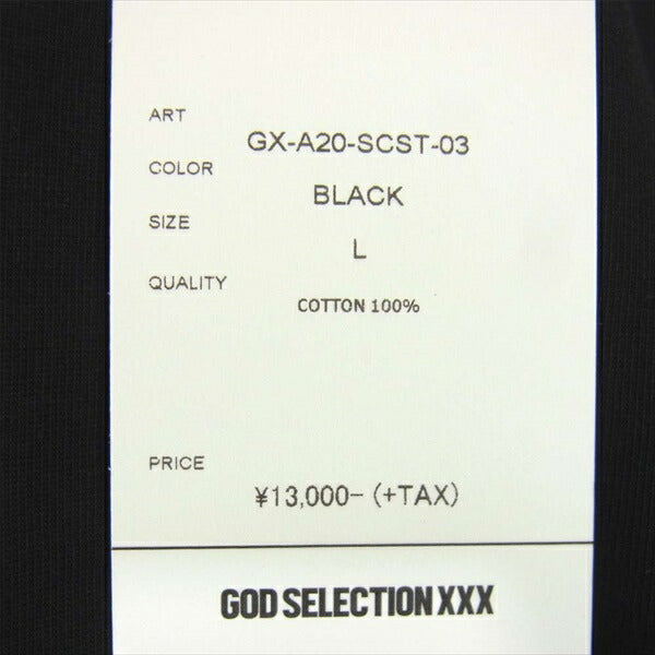 ゴッド セレクション GX-A20-SCST-03 SANTA CRUZ サンタクルーズ ロゴプリント Tシャツ 黒系 黒系 L【新古品】【未使用】【中古】