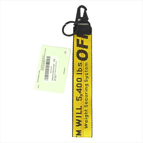 OFF-WHITE オフホワイト 国内正規品 OMNF001E186470016000 インダストリアル キーチェーン キーループ YELLOW NO COLOR YELLOW NO COLOR【極上美品】【中古】
