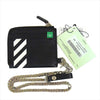 OFF-WHITE オフホワイト 国内正規品 OMNC013R19C440321001 DIAGONALS CHAIN WALLET ウオレット 財布 BLACK WHITE  BLACK WHITE【極上美品】【中古】