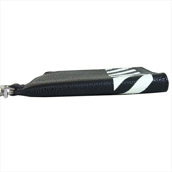 OFF-WHITE オフホワイト 国内正規品 OMNC013R19C440321001 DIAGONALS CHAIN WALLET ウオレット 財布 BLACK WHITE  BLACK WHITE【極上美品】【中古】