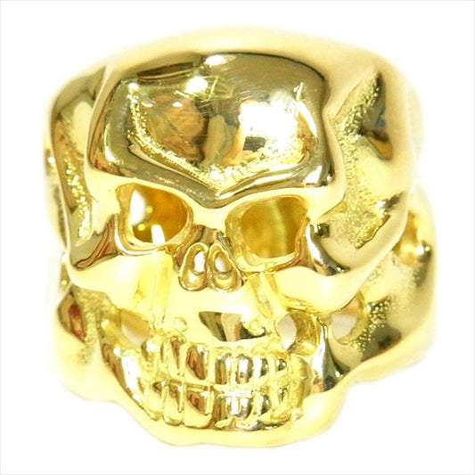 TRAVIS WALKER トラヴィスワーカー 18K OQ SKULL RING 18金 スカル リング ゴールド 22~23号【中古】