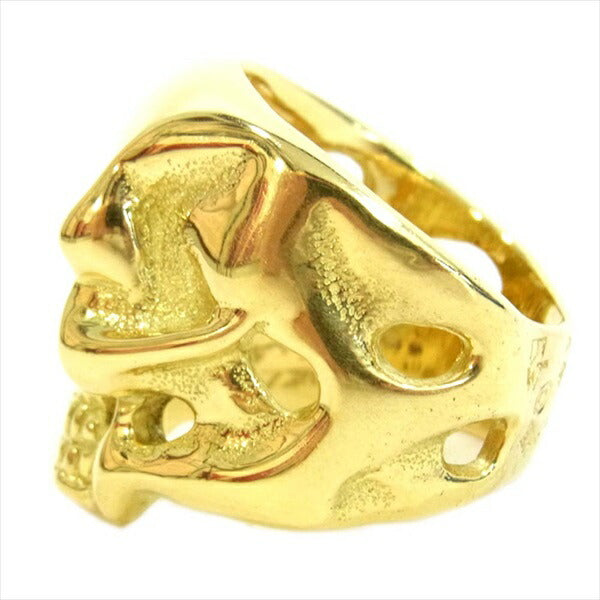 TRAVIS WALKER トラヴィスワーカー 18K OQ SKULL RING 18金 スカル リング ゴールド 22~23号【中古】