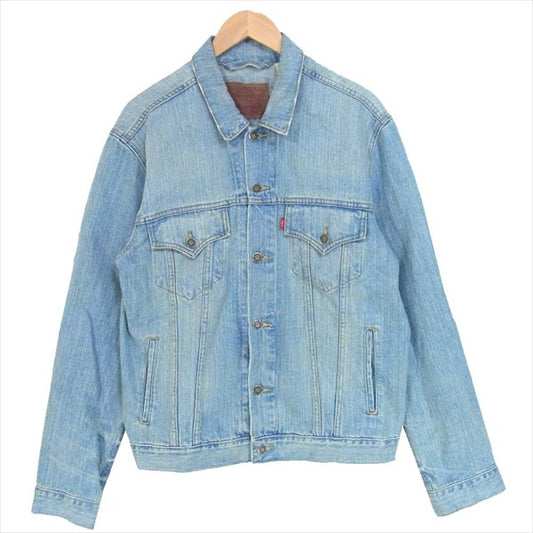 Levi's リーバイス スモールE スリム トラッカー デニムジャケット ポケット ブルー系 L【中古】