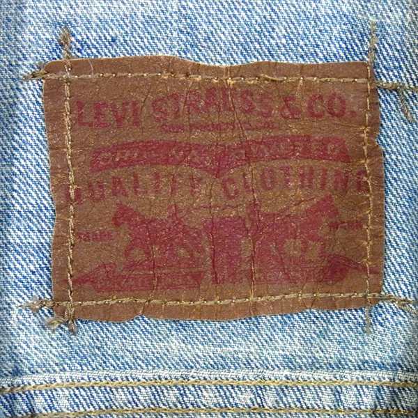Levi's リーバイス スモールE スリム トラッカー デニムジャケット ポケット ブルー系 L【中古】
