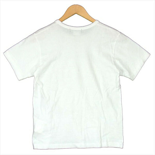 BLACK COMME des GARCONS ブラックコムデギャルソン 1C-T002 プリント コットン Tシャツ ホワイト系 ホワイト系 S【中古】