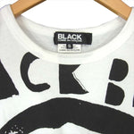 BLACK COMME des GARCONS ブラックコムデギャルソン 1C-T002 プリント コットン Tシャツ ホワイト系 ホワイト系 S【中古】