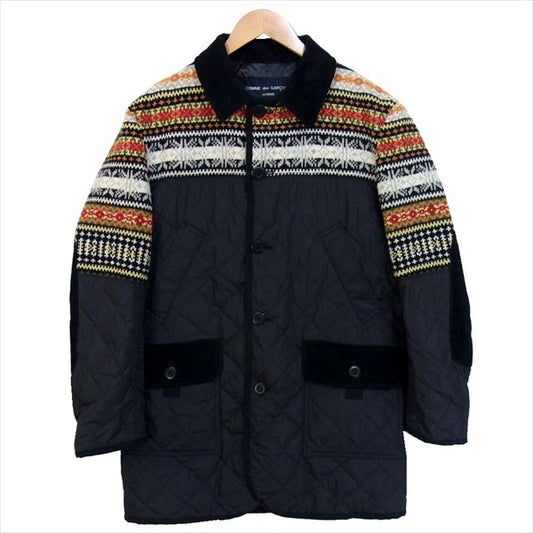 COMME des GARCONS HOMME HOMME コムデギャルソンオムオム × gim 18AW ナイロンタフタ コート 黒系 S【美品】【中古】