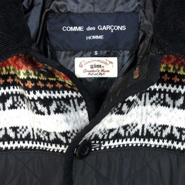 COMME des GARCONS HOMME HOMME コムデギャルソンオムオム × gim 18AW ナイロンタフタ コート 黒系 S【美品】【中古】