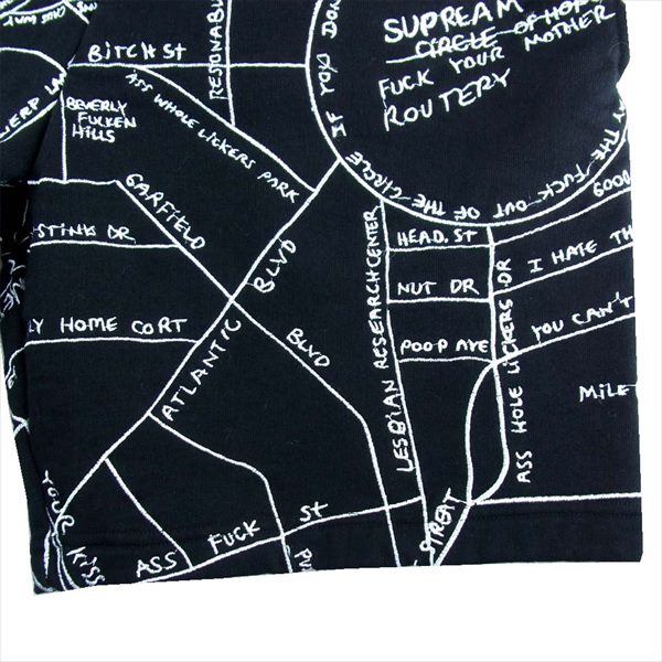 Supreme シュプリーム 19ss Gonz Embroidered Map Sweatshort
