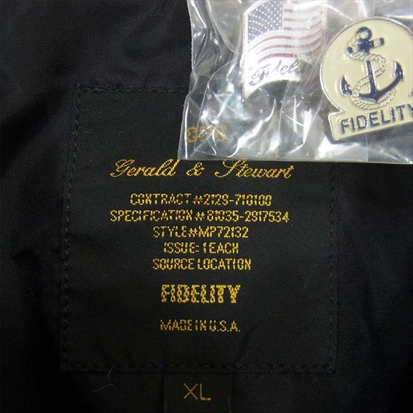 FIDELITY フェデリティー 24139Ｒ CPO Shrit Jacket メルトン ウール 長袖シャツ ブルー系 XL【美品】【中古】