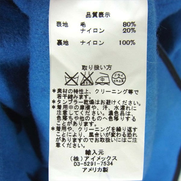 FIDELITY フェデリティー 24139Ｒ CPO Shrit Jacket メルトン ウール 長袖シャツ ブルー系 XL【美品】【中古】