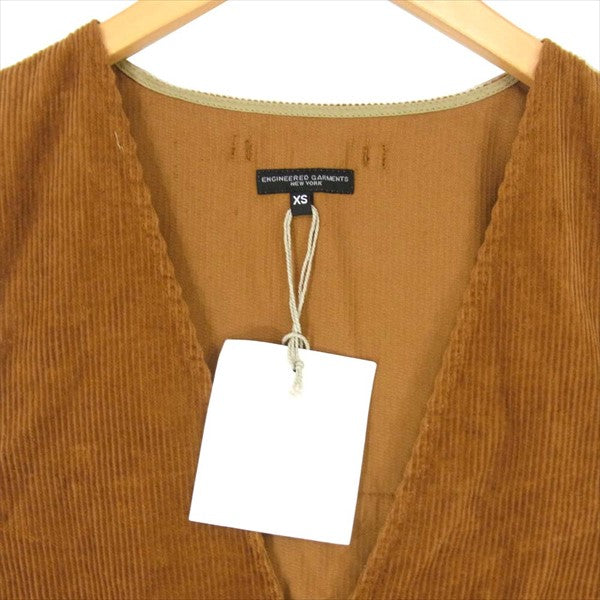 Engineered Garments エンジニアードガーメンツ 18AW Fowl Vest-8W Corduroy コーデュロイ ベスト ジレ ブラウン系 ブラウン系 XS【美品】【中古】