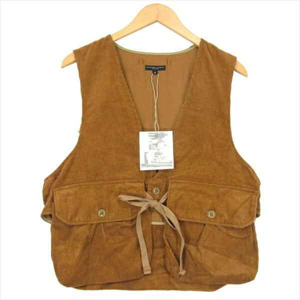 Engineered Garments エンジニアードガーメンツ 18AW Fowl Vest-8W Corduroy コーデュロイ ベスト ジレ ブラウン系 M  ブラウン系 M【美品】【中古】