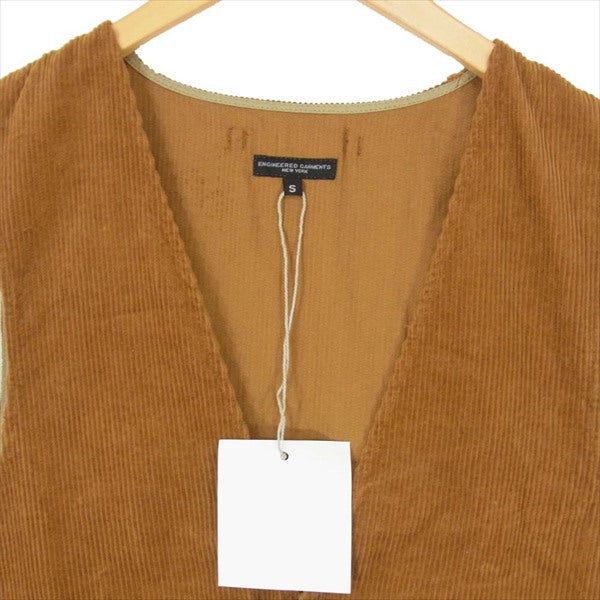 Engineered Garments エンジニアードガーメンツ 18AW Fowl Vest-8W Corduroy コーデュロイ ベスト ジレ ブラウン系 M  ブラウン系 M【美品】【中古】