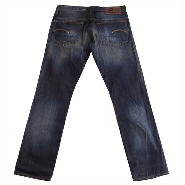 G-STAR ジースター RAW VINTAGE AGED STRAIGHT DENIM ビンテージ 加工 ストレート デニム パンツ インディゴブルー系 34【極上美品】【中古】