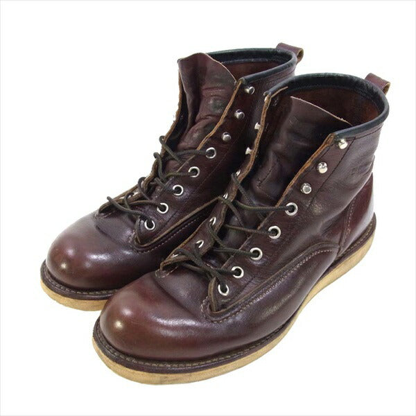 RED WING レッドウィング 2906 ラインマン ワークブーツ ダークブラウン系 ダークブラウン系 US8D【中古】