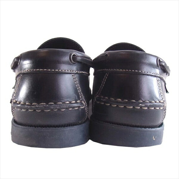 Paraboot パラブーツ BEAMS ビームス別注 780410 CORSICA MARINE ローファー シューズ 黒系 黒系 5【中古】