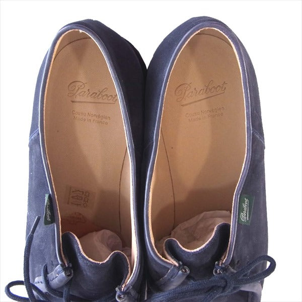 Paraboot パラブーツ 未使用 715844 MICHAEL MARCHE VEL MARINE ミカエル スエード チロリアンシューズ ネイビー系 45【極上美品】【中古】