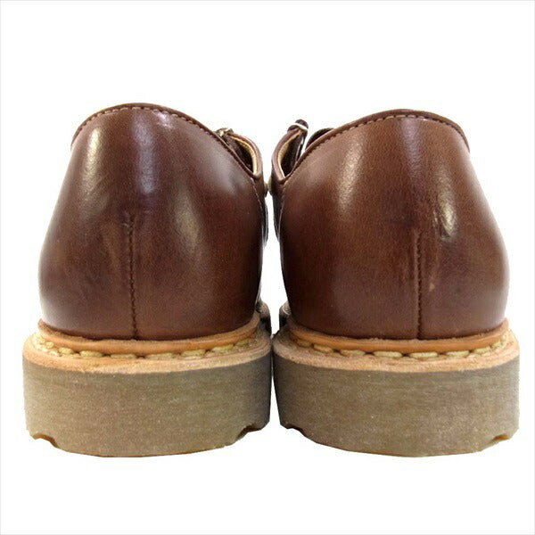 Paraboot パラブーツ 未使用 181103 MICHAEL MARCHE VEG MARRON ミカエル レザー チロリアン シューズ ブラウン系 40.5【美品】【中古】