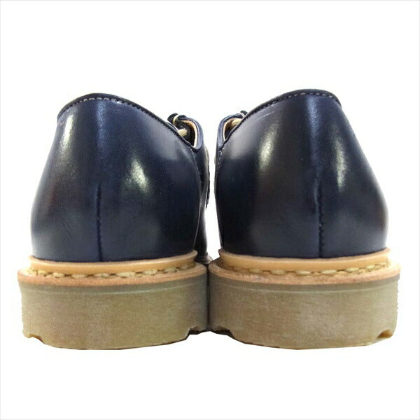 Paraboot パラブーツ 未使用 181110 MICHAEL MARCHE VEG NAVY ミカエル レザー チロリアン シューズ ネイビー系 43【極上美品】【中古】