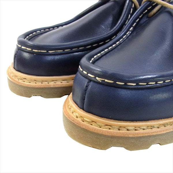 Paraboot パラブーツ 未使用 181110 MICHAEL MARCHE VEG NAVY ミカエル レザー チロリアン シューズ ネイビー系 43【極上美品】【中古】