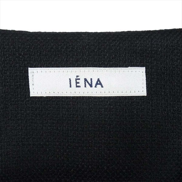 IENA イエナ タック入り ノーカラージャケット ノートカラー レディース ジャケット 黒系 表記無し【美品】【中古】