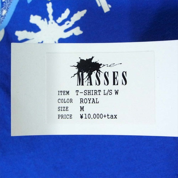 マシス T-Shirt L/S W プリント ロングスリーブカットソー 長袖 コットン カットソー ROYAL M【中古】