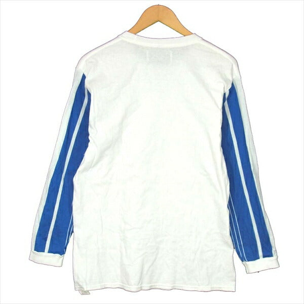 NOMA t.d. ノーマティーディー Stripe Sleeve LS ストライプ スリーブ 長袖 切り替え コットン カットソー 白系 2【中古】