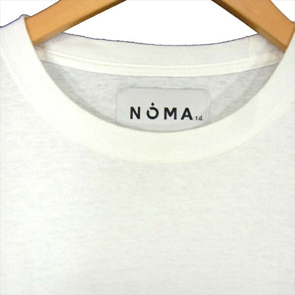 NOMA t.d. ノーマティーディー Stripe Sleeve LS ストライプ スリーブ 長袖 切り替え コットン カットソー 白系 2【中古】