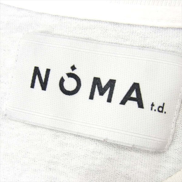 NOMA t.d. ノーマティーディー Stripe Sleeve LS ストライプ スリーブ 長袖 切り替え コットン カットソー 白系 2【中古】