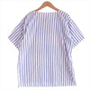 PORTER CLASSIC ポータークラシック BASQUE STRIPE SHIRT バスク ストライプ 半袖シャツ 白×青 白×青 S【中古】